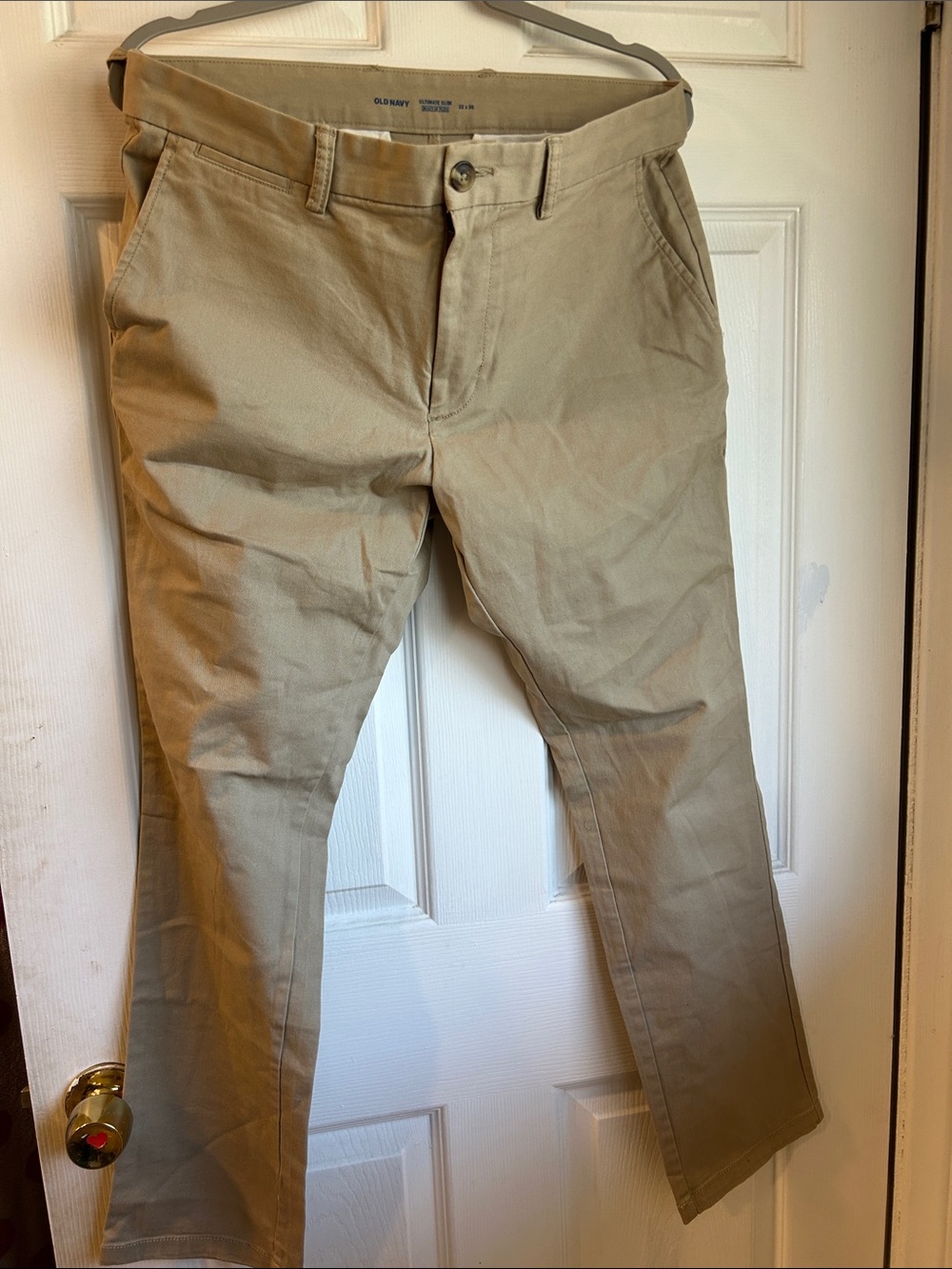 Old Navy Men's Tan Chino Pants - Straight Fit